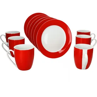 Mambocat Variant Frühstücksset 12-tlg. rot