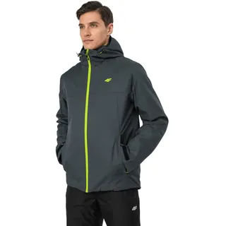 4F Winterjacke Herren Snowboardjacke Skijacke mit Kapuze Warm Winter Jacke Wassersäule 5.000 mm Winddicht Wasserdicht Grau M - Grau - M