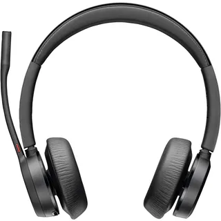 Plantronics Voyager 4320/R UC Stereo-Headset, kabellos, Geräuschunterdrückung, Schwarz