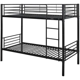 Habitat Garten Etagenbett, Schwarz, Metall, 190x90 cm, Kinderzimmer & Jugendzimmer, Kindermöbel, Kinderbetten, Etagenbetten