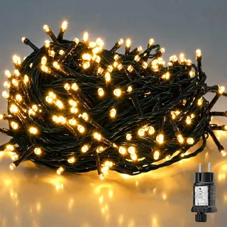 salcar Lichterkette LED 15 m Warmweiß