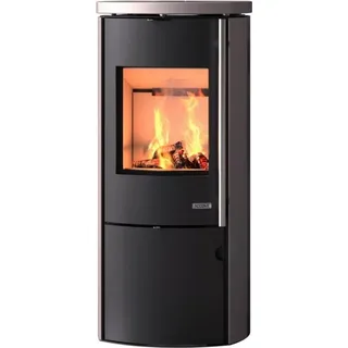 Accente Kaminofen Amstad Rosewood schwarz 7,5 kW - Silber