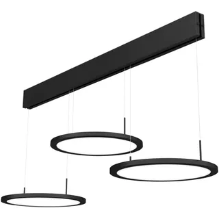 Naber Plate 3-flg. LED  schwarz matt