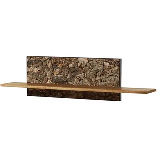 Massivmoebel24 Wandregal 132 x 27 x 35 cm Beige