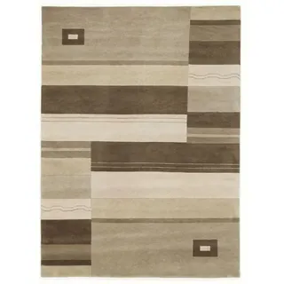 Cazaris Orientteppich Nepal Fine Lulka, Beige, Textil, Graphik, rechteckig, 140x200 cm, in verschiedenen Größen erhältlich, Teppiche & Böden, Teppiche, Orientteppiche