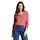 Basic Strickpullover mit V-Ausschnitt Rosa S
