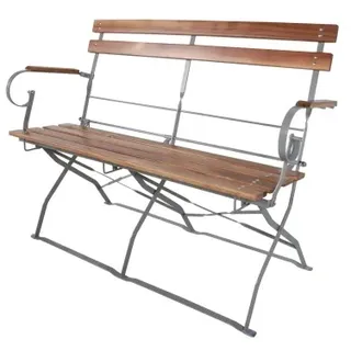 Lex Biergartenbank 121 x 48 x 84 cm Braun