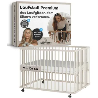 Sämann Laufgitter Matratze Cloud Air sahara dust Premium Kollektion | Gr.: 75x100 cm