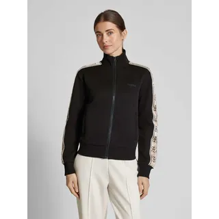 GUESS Sweatjacke mit Label-Print Modell Britney Black, XS
