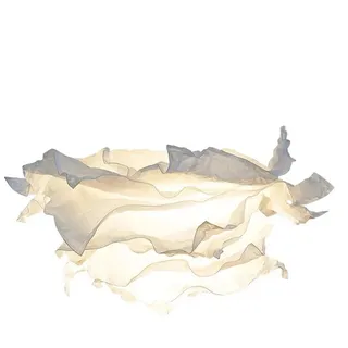 Papier-Lampenschirm, Deckenleuchte, Hängeleuchte, Weiß, Blumen-Lampenschirm, Dekor, L