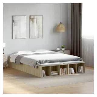 vidaXL Bettgestell 120 x 200 cm Sonoma-Eiche