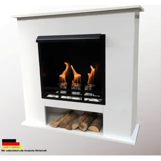 Ethanol und Gelkamin Kamin Modell 001W Weiss inkl. 27 teil. Set