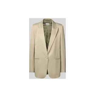 Blazer mit Reverskragen, Khaki, 40