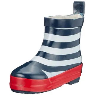 Playshoes Halbschaft-Gummistiefel maritim gestreift Blau 19