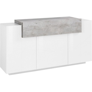 INOSIGN Sideboard Coro, Breite ca. 160 cm grau|weiß