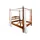 Himmelbett 200 200 Honig