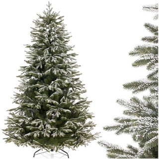 AmeliaHome Künstlicher Weihnachtsbaum Künstlicher Weihnachtsbaum Tannenbaum Christbaum PVC Weihnachtsdeko grün 220 cm