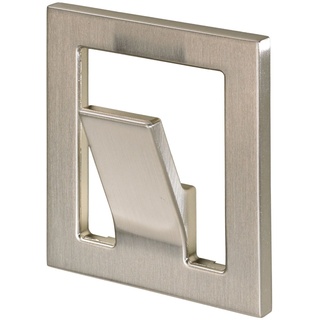 Hettich Garderobenhaken 1 Haken 6,0 x 7,0 x 2,0 cm Edelstahl-Optik