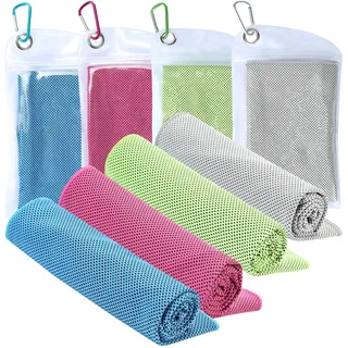 XJSGS Kühlendes Handtuch, Mikrofaser-Eishandtuch, schnell trocknend, super saugfähig, ultrakompakt, kühlendes Handtuch, für Sport, Workout, Fitness, Fitnessstudio, Yoga, Pilates, Reisen, Camping und