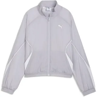 Puma Relaxed Woven Full-zip Jacket Silber S