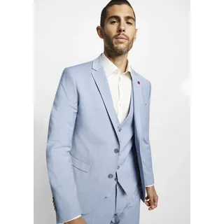 Cinque Anzug "CIMONOPOLI", Herren, Gr. 52, N-Gr, blau (hellblau), Web, Obermaterial: 53% Polyester, 43% Schurwolle, 4% Elasthan, unifarben, casual, schmal, Anzüge, mit Powerstretch