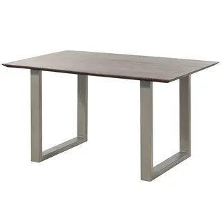 MASSIVMOEBEL24.DE Akazie 140 x 76 x 90 cm braun lackiert