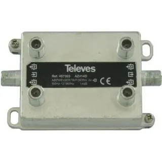 Televes AZ414D 4-fach Abzweiger 5-1218 MHz AD:14dB 457303 (AZ414D)