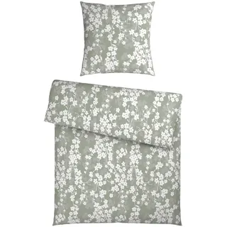 Esposa Bettwäsche, Salbeigrün, Textil, Floral, 135x200 cm, pflegeleicht, hautfreundlich, Schlaftextilien, Bettwäsche, Bettwäsche