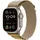 GPS 49 mm Titangehäuse natur, Alpine Loop Armband mandel M