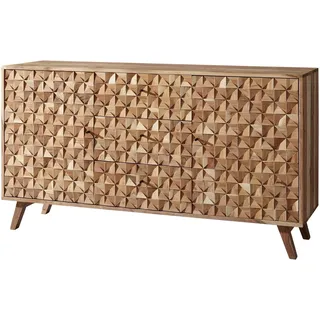 FineBuy Sideboard 140 x 78,5 x 40 cm Braun