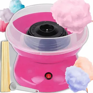Zuckerwattemaschine Automat mit 10 Stäbchen Zuckerwattegerät Zuckerwatte Maker 500W Zuckermessbecher Baumwolle Candy Machin Kindergeburtstag Retoo