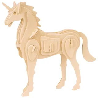 Georgie Porgy 3D Holz Puzzle Einhorn Modell holzhandwerk bausatz Kinder Spielzeug (jp257 Einhorn 30 stücke)