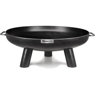 Finnwerk HARRI Feuerschale 60 cm - Massive und Dekorative Schwarze Feuerstelle - Kleine Feuerschalen für den Garten - Schlicht und Schick - Feuerschalen Deckel und Zubehör separat erhältlich