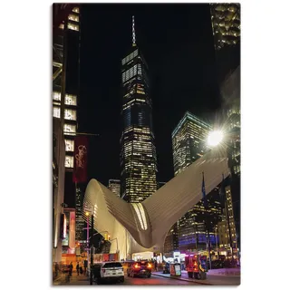 Leinwandbild ARTLAND "World Trade Center New York", bunt (farbe bild(er): bunt), B:20cm H:30cm, Bilder, Leinwandbild, auf Holzrahmen gespannt