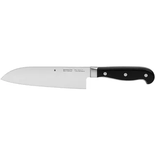 WMF Spitzenklasse Plus Santoku Messer 32 cm, Made in Germany, Messer geschmiedet, Spezialklingenstahl, Kunststoff-Griff vernietet, Klinge 18 cm
