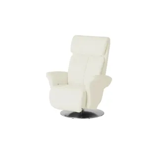 HIMOLLA Sessel 7227 Leder 82 x 107 x 88 cm Creme mit Relaxfunktion
