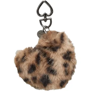 Kuscheliger Anhänger mit Animal-Print - beige|mehrfarbig|braun - ONESIZE