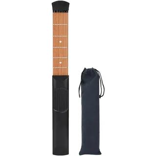 Tragbare Gitarre mit 6 Saiten, Mini-Reisegitarre, Trainingswerkzeug, Pocket Guitar für Anfänger übte Akkorde Treppen
