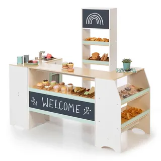 Musterkind Kaufladen Avena, Natur, Weiß, Mintgrün, Holz, Holzwerkstoff, 22x55x70 cm, EN 71, CE, Spielzeug, Kinderspielzeug, Kaufladen & Zubehör