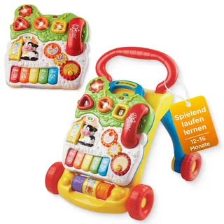 VTech Spiel- und Laufwagen - Interaktive Laufhilfe 12-36 Monate