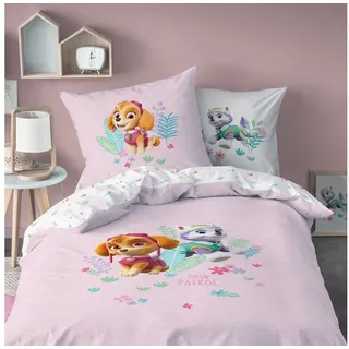 MTOnlinehandel Paw Patrol Skye & Everest Rosa 135 x 200 cm + 80 x 80 cm