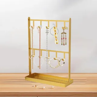 Tissting Schmuckständer, Halskette Halter Ohrring Schmuckhalter SchmuckBaum mit Haken, Schmuck Organizer Ketten Schmuckaufbewahrung Kettenhalter Jewelry Stand für Halsketten, Armbänder, Ringe