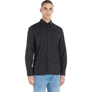 Tommy Hilfiger Core Flex Poplin Rf Langarmhemd Black L