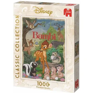 Jumbo Spiele 19491 Classic Collection Bambi, Disney Puzzle, 1.000 Teile, Mehrfarbig