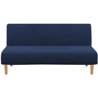 Jinayana Clic Clac Sofahusse, Drucken Futon-Sofa-Sitzbezüge ohne Armlehnen 3 Sitzers (Ananas-Netz, Marineblau)