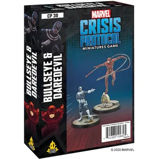 Atomic Mass Games , Marvel Crisis Protocol: Character Pack: Bullseye and Daredevil, Miniatures Game, Ages 10+, 2+ Players, 45 Minutes Playing Time