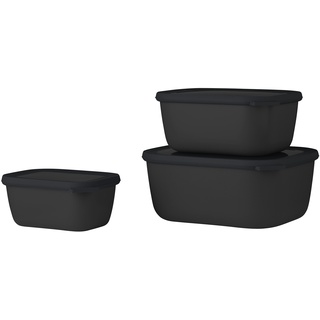 Mepal Multischüssel-Set , schwarz , Kunststoff , Maße (cm): B: 20 H: 10,5