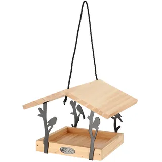 Vogelfutterhaus Kiefernholz, Futterhaus Vögel, Vogelholzhaus hängend