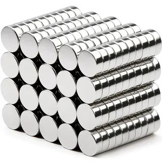 200 Stück Magnete Stark, Neodym Magnet Extra Stark, Kleine Rund Magnete für Magnettafel, Whiteboard, Handwerk, Kühlschrankmagnete, Magneten Starker Halt, 6x2mm