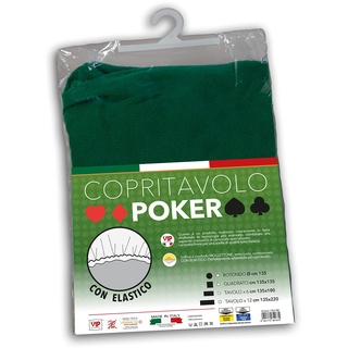 V.I.P. Very Important Pillow Pillow grün Tischschutz quadratisch 140 x 140 cm Spiel Poker Made in Italy